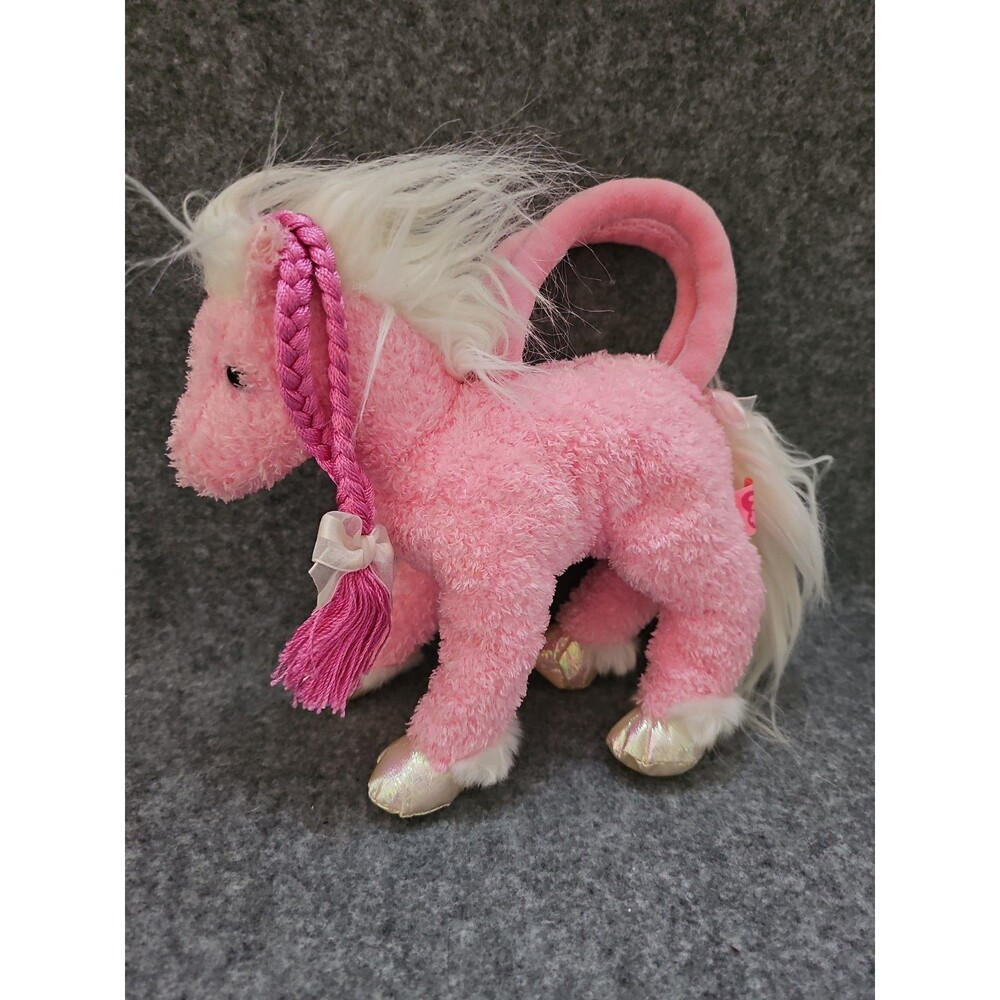 Ty Pinkys Beanie Baby MINUET the Pink Horse (7 Inch) Plush Stuffed Toy No Tag